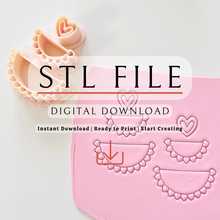 Load image into Gallery viewer, Dulce Amor Clay Cutter | Polymer Clay | STL File (Digital Download)