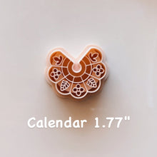 Load image into Gallery viewer, Calendar clay cutter