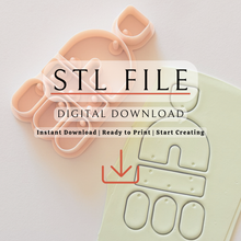 Load image into Gallery viewer, Basic Classic Polymer Clay Cutter | STL File (Digital Download)