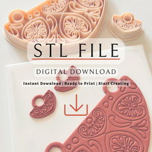 Load image into Gallery viewer, Nereida | Necklace & Earrings Clay Set | STL File (Digital Download)