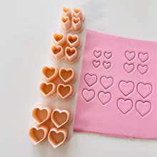 Load image into Gallery viewer, Multiple Heart Clay Cutter