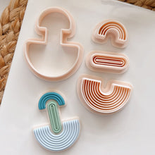 Load image into Gallery viewer, Double Rainbow Clay Cutter Set