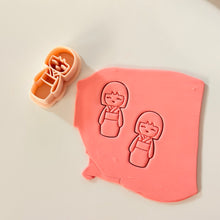 Load image into Gallery viewer, Kokeshi Doll A 1.5” Clay Cutter