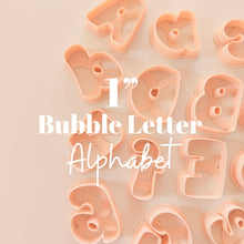 Load image into Gallery viewer, Bubble Letter Alphabet 1” Clay Cutter