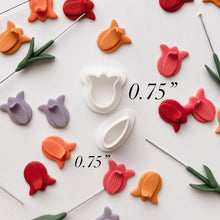 Load image into Gallery viewer, Tulip Flower Clay Cutter Set