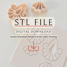 Load image into Gallery viewer, Curls Polymer Clay Cutter | STL File (Digital Download)