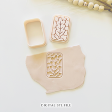 Load image into Gallery viewer, Cozy Leaf Clay Cutter Set | STL File