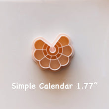 Load image into Gallery viewer, Simple Calendar Clay Cutter