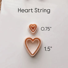 Load image into Gallery viewer, Heart String Clay Cutter Set