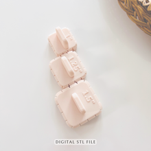 Load image into Gallery viewer, Hoop Earring Guide | Polymer Clay | STL Files (Digital Download)