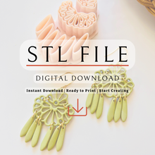 Load image into Gallery viewer, Xóchitl Papel Picado Clay Cutter |STL File