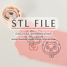 Load image into Gallery viewer, Tanuki Polymer Clay Cutter |STL File (Digital Download)