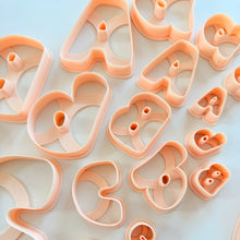Load image into Gallery viewer, Bubble Letter Alphabet 1” Clay Cutter