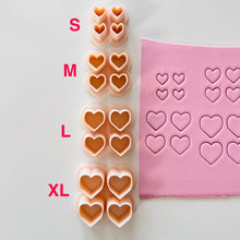 Load image into Gallery viewer, Multiple Heart Clay Cutter