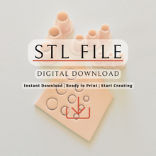 Load image into Gallery viewer, Micro Polymer Clay Cutter Set | STL File (Digital Download)