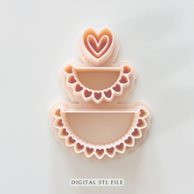 Load image into Gallery viewer, Dulce Amor Clay Cutter | Polymer Clay | STL File (Digital Download)
