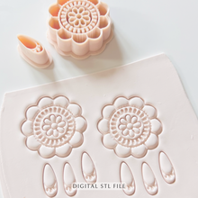 Load image into Gallery viewer, Peyote Flower Clay Cutter | Polymer Clay | STL Files (Digital Download)