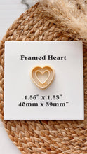 Load image into Gallery viewer, Framed Heart Clay Cutter