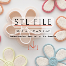 Load image into Gallery viewer, Flower Polymer Clay Cutter | STL File (Digital Download)