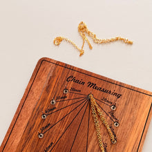 Load image into Gallery viewer, Chain Measuring Tool | Wooden Guide for Jewelry Making