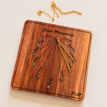 Load image into Gallery viewer, Chain Measuring Tool | Wooden Guide for Jewelry Making