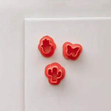Load image into Gallery viewer, Hamsa, Butterfly, Saguarito Studs Clay Cutter
