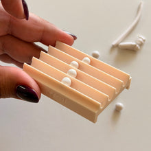 Load image into Gallery viewer, 2-in-1 Polymer Clay Tool | Strip Measuring Guide &amp; 6mm Bead Roller
