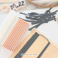Load image into Gallery viewer, Straight Line Clay Cutter | Strip Cutting Tool | STL File (Digital Download) Set 4mm-6mm-8
