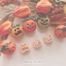Load image into Gallery viewer, Scary Face Clay Cutter Set | STL File

