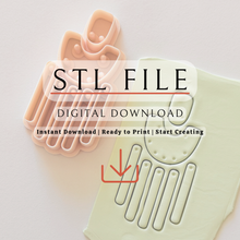 Load image into Gallery viewer, Raffia Polymer Clay Cutter | STL File-(Digital Download)
