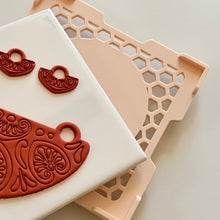 Load image into Gallery viewer, Rotating Tile Stand | Polymer Clay Tool for 6” x 6” Tiles
