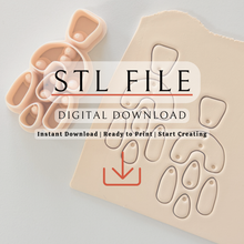 Load image into Gallery viewer, Pecan Polymer Clay Cutter | STL File (Digital Download

