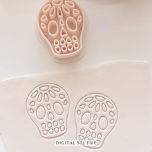 Load image into Gallery viewer, Papel Picado 3 Calavera Clay Cutter | STL File
