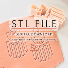 Load image into Gallery viewer, Raffia Clay Cutter | Small Version | STL File
