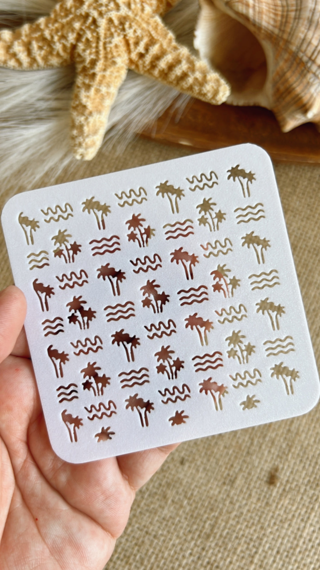 Beach Mini Stencil