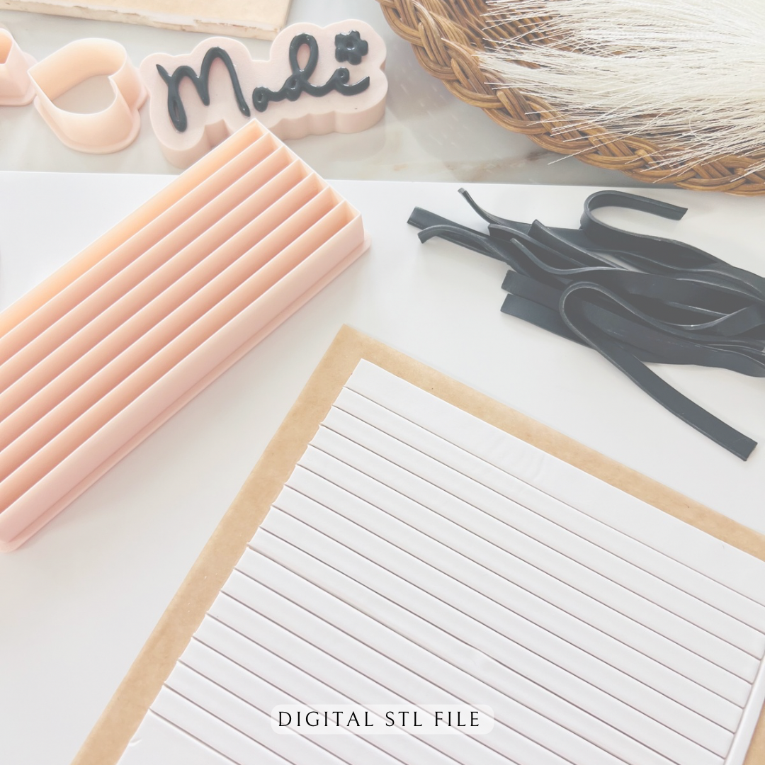 Polymer Clay Stripe Maker | Straight Line & Pattern Tool | STL File (D ...