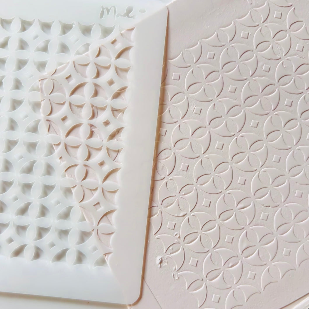 Mosaico Stencil For Polymer Clay