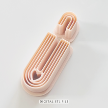 Load image into Gallery viewer, Blush Clay Cutter | Polymer Clay | STL file (Digital Download)
