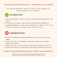 Load image into Gallery viewer, Colette Polymer Clay Cutter | STL File (Digital Download)
