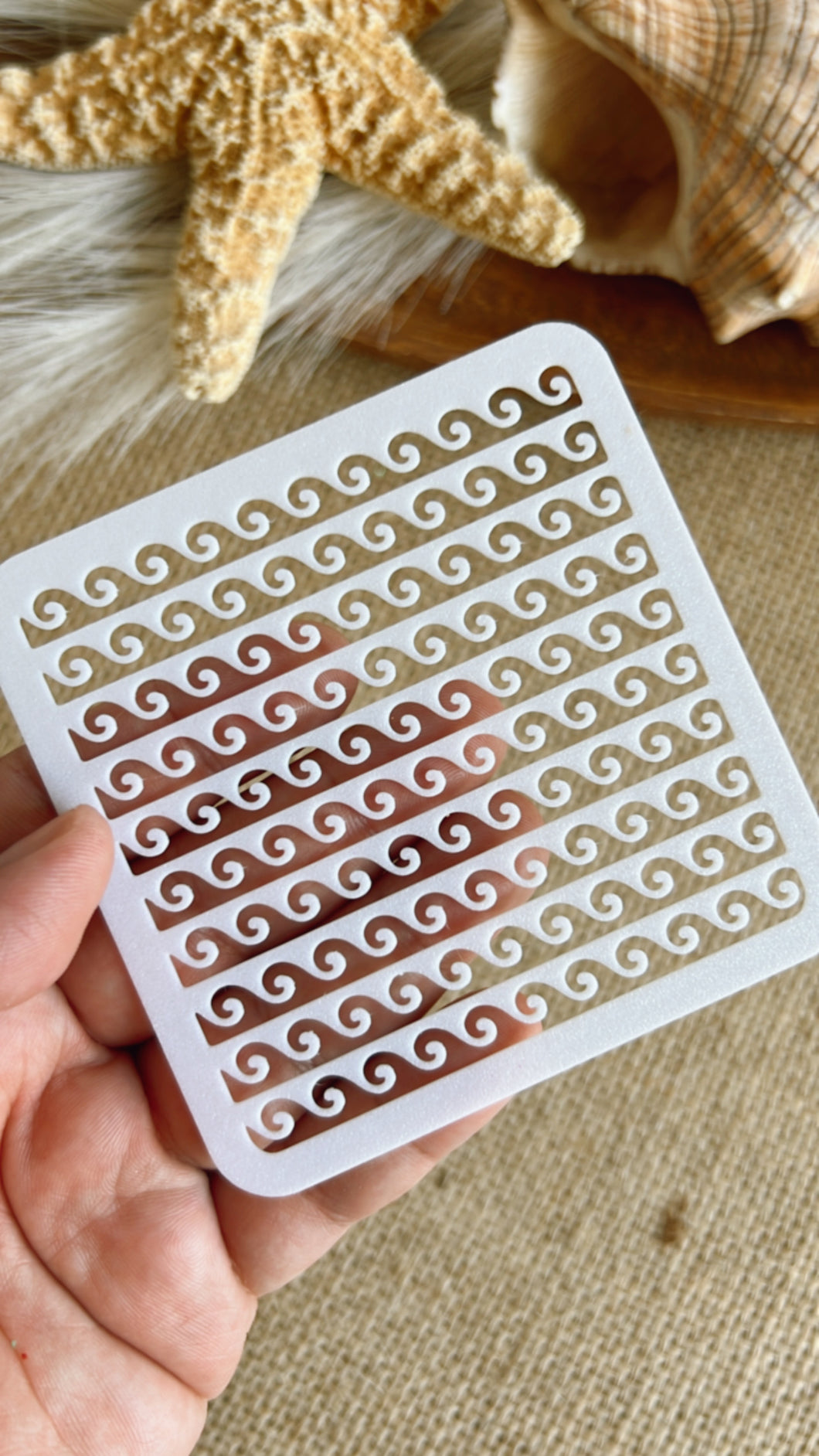 Sea Waves Mini Stencil