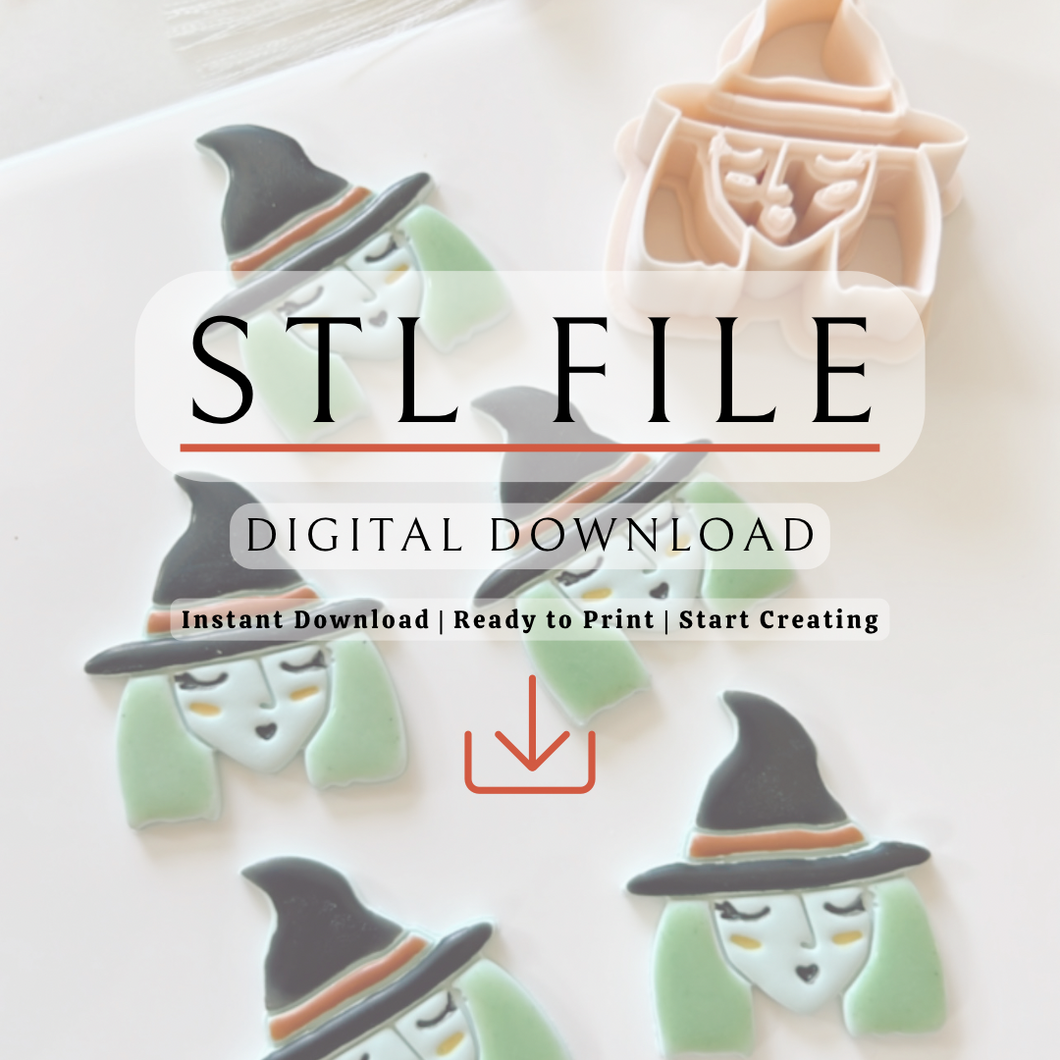 Witchy Girl Clay Cutter | STL File