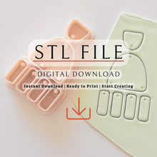 Load image into Gallery viewer, Basic Cloud Polymer Clay Cutter | STL File (Digital Download)
