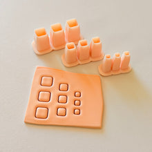 Load image into Gallery viewer, Micro Square Clay Cutter Set
