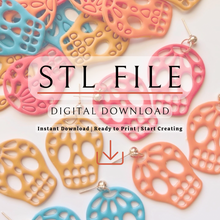 Load image into Gallery viewer, Papel Picado 3 Calavera Clay Cutter | STL File

