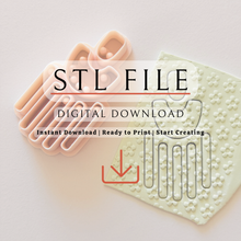 Load image into Gallery viewer, Raffia Small Polymer Clay Cutter | STL File (Digital Download)
