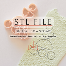 Load image into Gallery viewer, Selene Small Polymer Clay Cutter | STL File (Digital Download)
