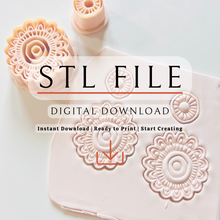 Load image into Gallery viewer, Chrysanthemum Clay Cutter | Polymer Clay | STL Files (Digital Download)
