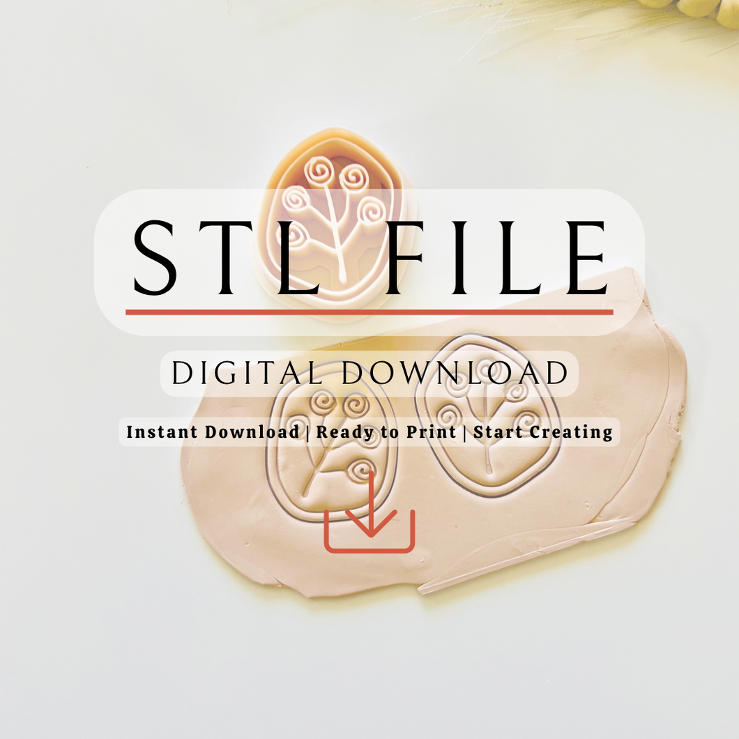 Spiral Flower Clay Cutter | STL File