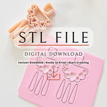 Load image into Gallery viewer, Amorcito Papel Picado Clay Cutter | Polymer Clay | STL File (Digital Download)
