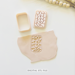 Cozy Leaf Clay Cutter Set | STL File